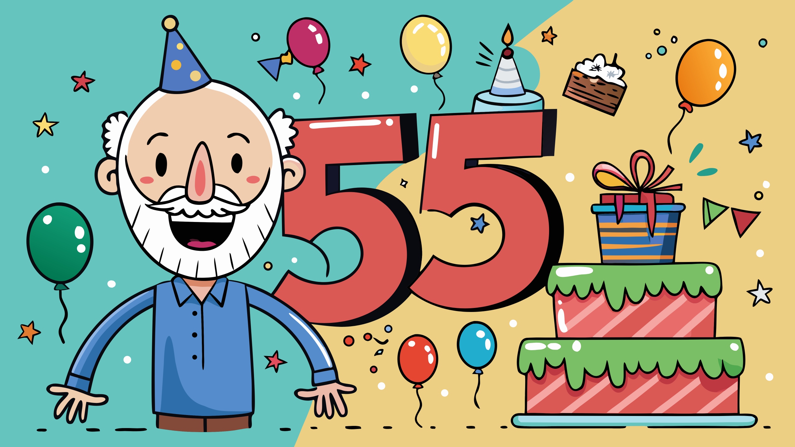 Поздравление с юбилеем 55 лет мужчине